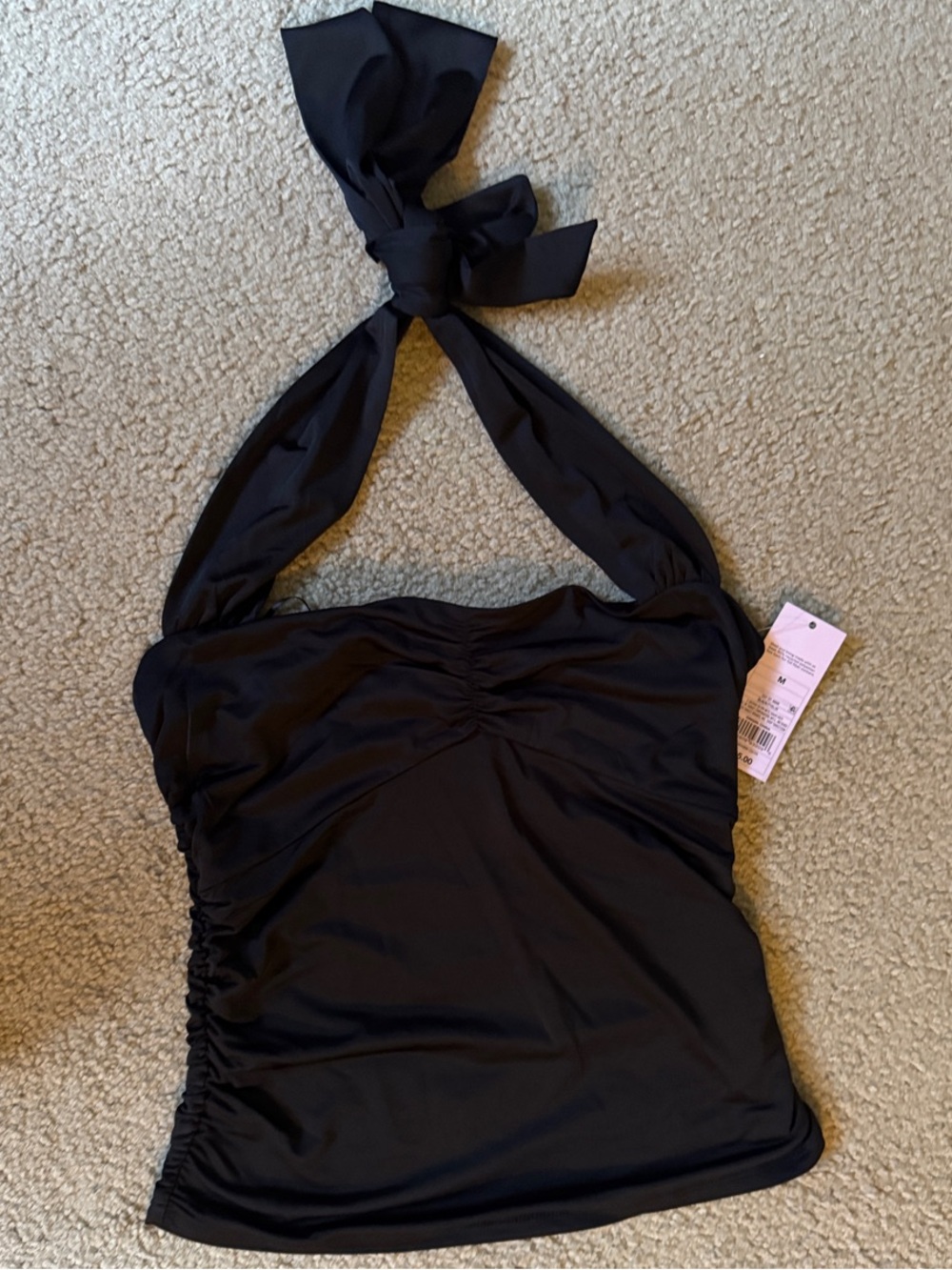 wild fable Black Halter Tie-Neck Tank Top